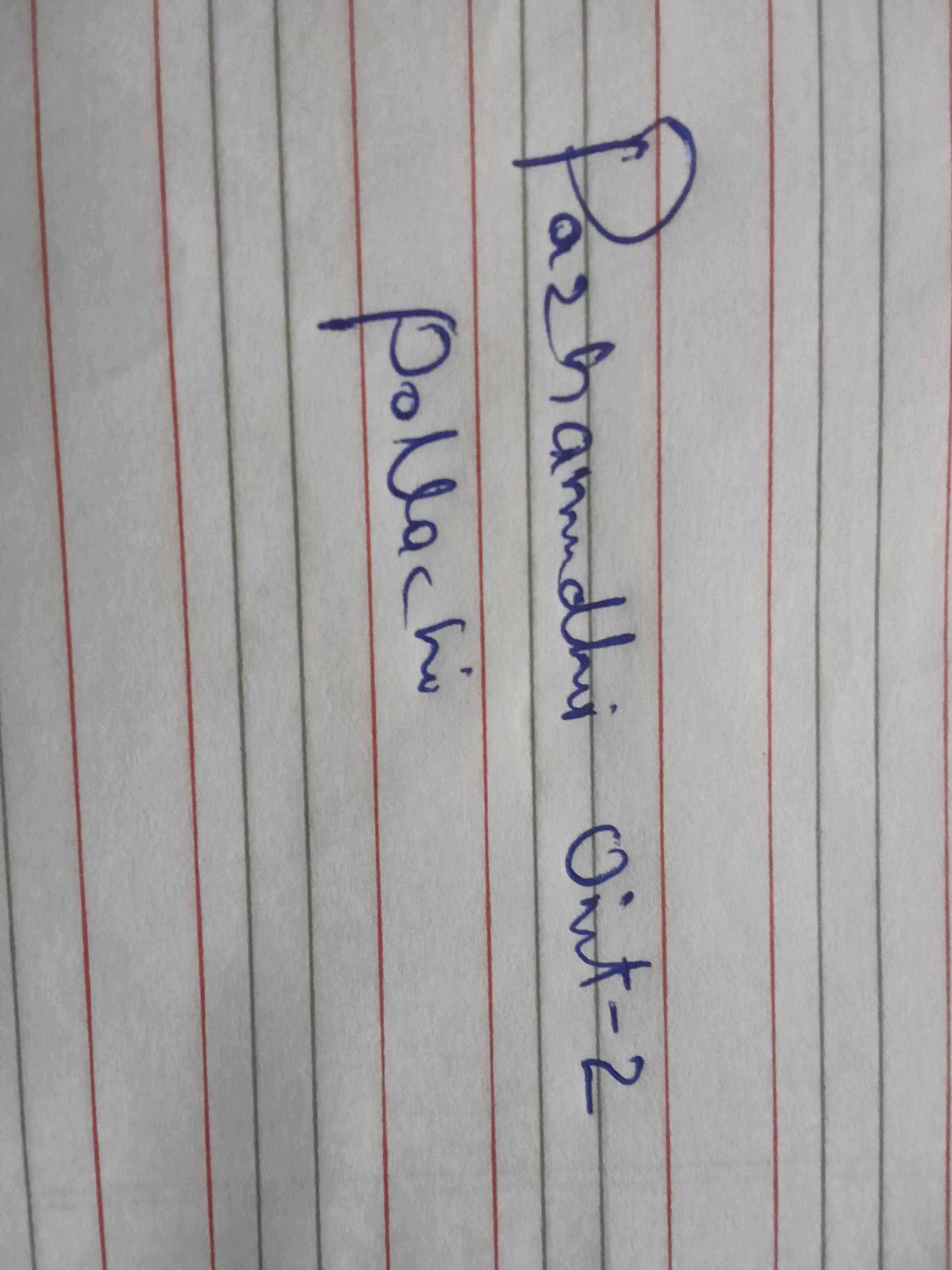 POLLACHI PAZHAMIDHIR -UNIT-2